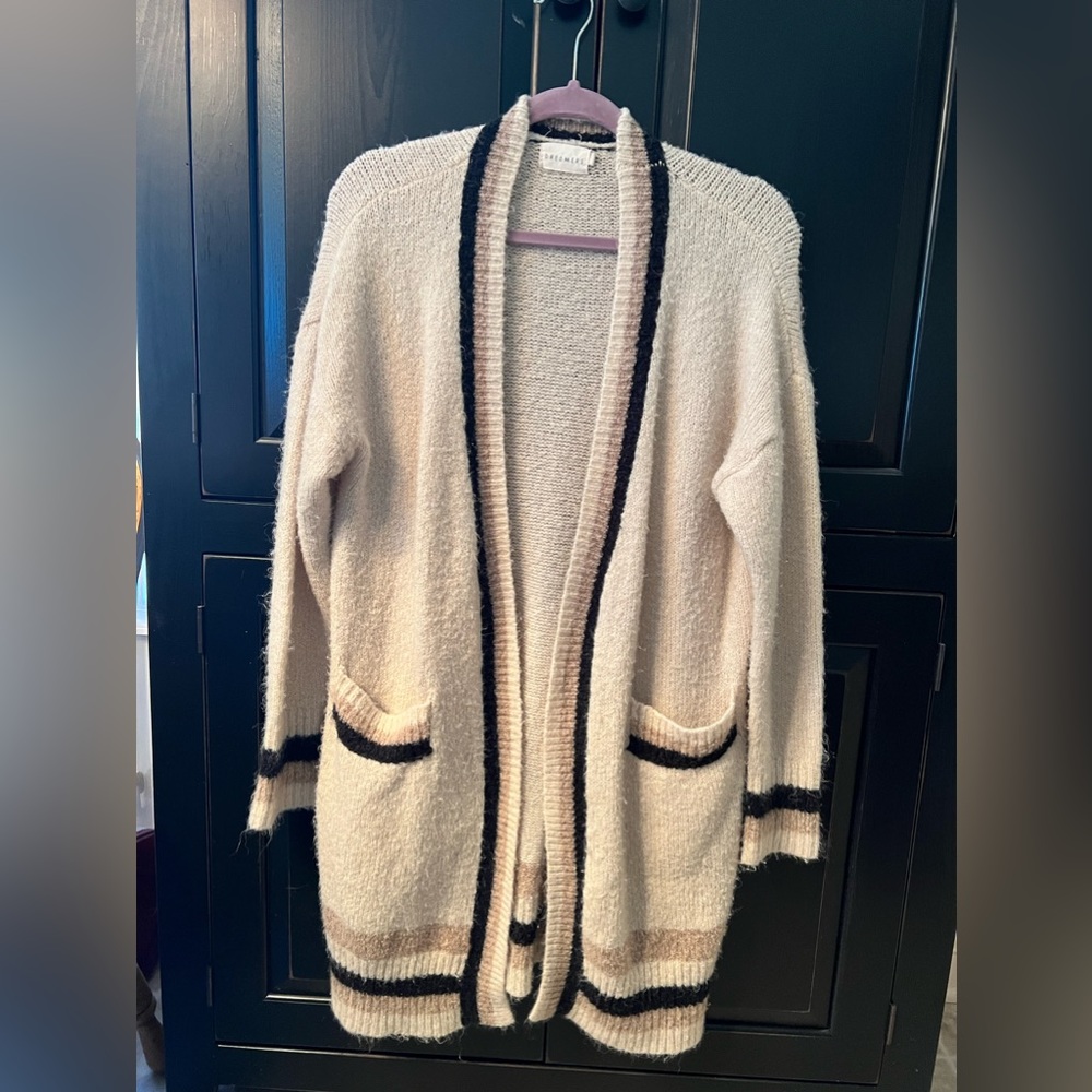 Dreamers soft long duster cardigan size Small